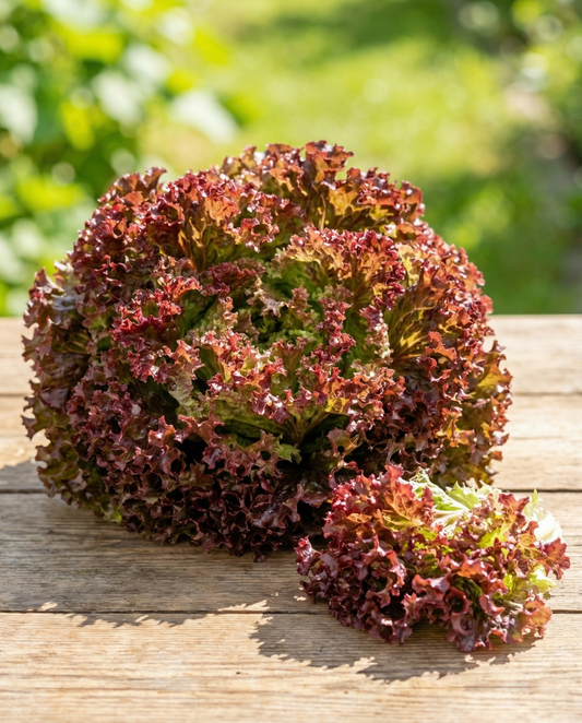 Lollo Rossa Lettuce Red Leaf (Lactuca sativa) – annual vegetable seeds from SeedsChoice