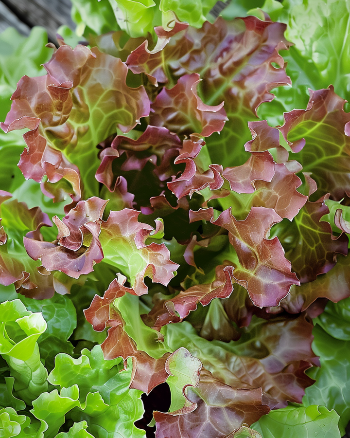 Red Salad Bowl Leaf Lettuce seeds (Lactuca sativa) – annual vegetable