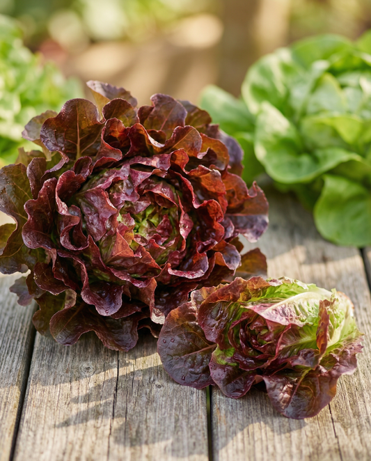 Red Salad Bowl Leaf Lettuce (Lactuca sativa) – annual vegetable seeds from SeedsChoice
