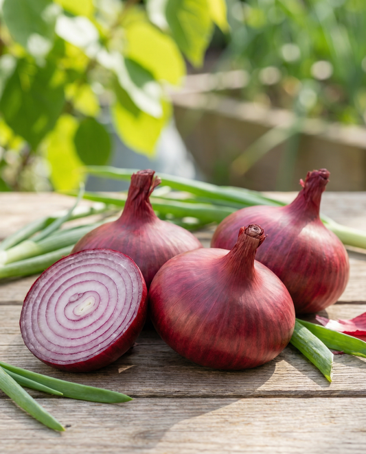 Noordhollandse Bloedrode Zwiebel (Allium cepa) – einjährige Gemüsesamen von SeedsChoice