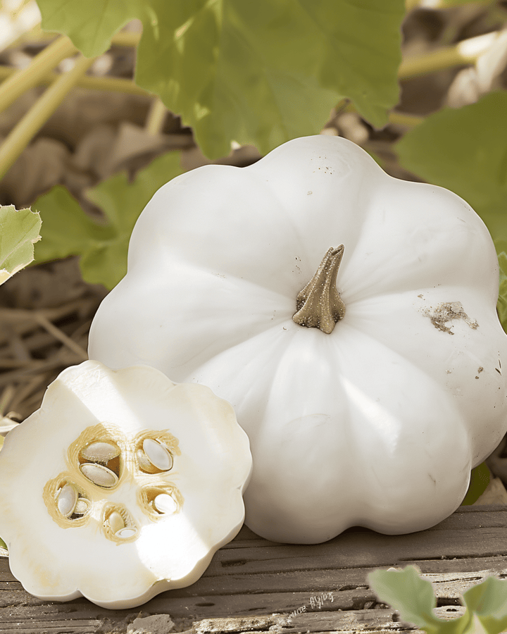 Patisson Squash Custard White seeds (Cucurbita pepo) – annual vegetable