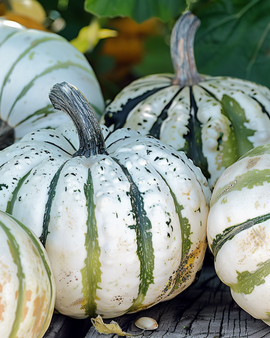 Winterkürbissamen Sweet Dumpling Cucurbita Pepo einjährig
