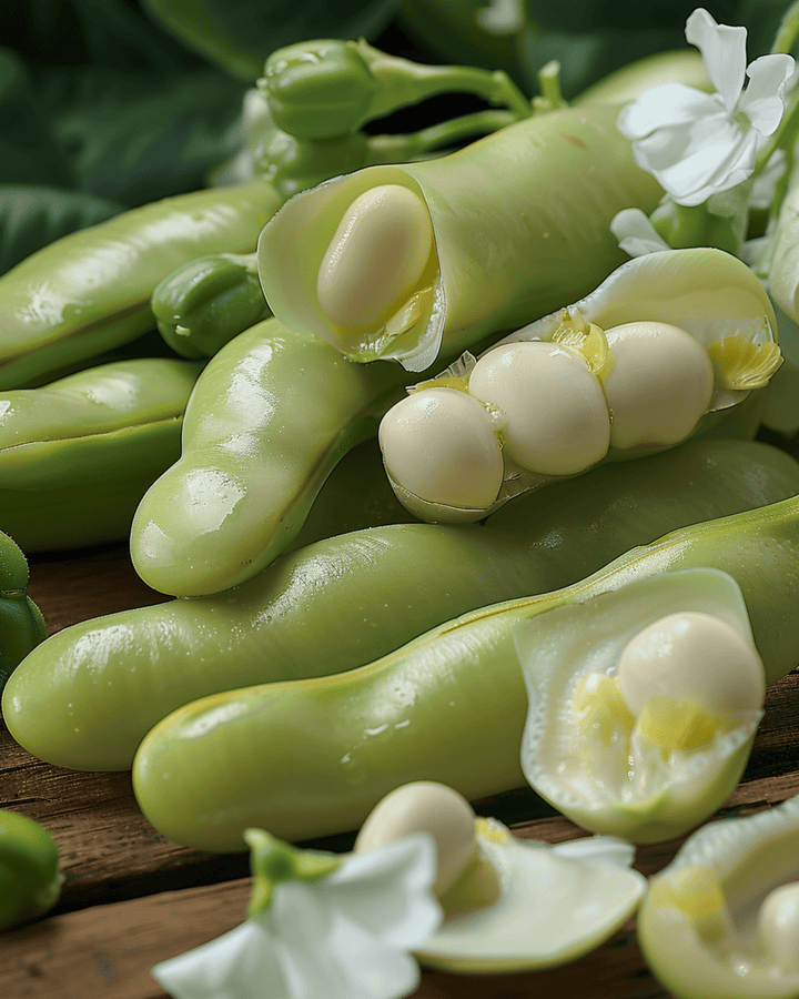Broad Bean Threefold White seeds (Vicia faba) – annual vegetable