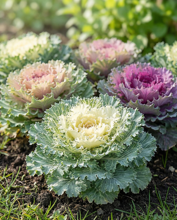 Zierkohl-Mischung Fringed Leaved Mixed (Brassica oleracea) – einjährige Gemüsesamen von SeedsChoice
