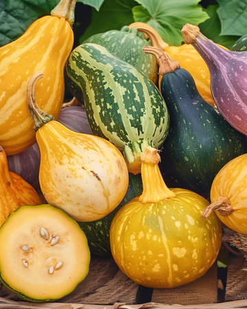 Zierkürbis Smallfruited Samen (Cucurbita pepo) – einjährige Sortenmischung