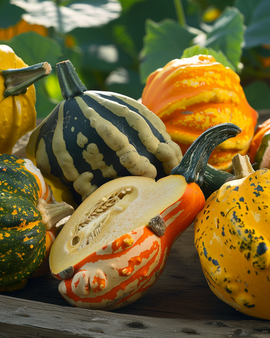 Ornamental Gourd Seeds Cucurbita Pepo Annual Mix Large Small Fruits