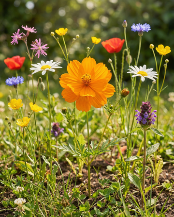 Wildblumenmischung 50 g, 25 m² Abdeckung (Linum usitatissimum) – einjährige Blumensamen von SeedsChoice