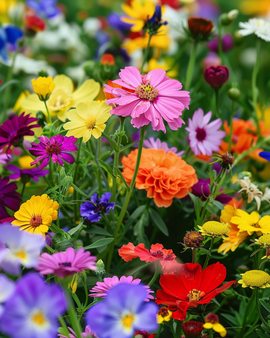 Summerflowers Seeds Mix Annual 250g Pack For Outdoor Sowing