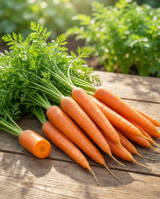 Nantes Carrot Summer 25g Pack (Daucus carota) – vegetable seeds from SeedsChoice