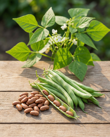 Bush Bean Brown Dutch 100g (Phaseolus vulgaris) – annual vegetable seeds from SeedsChoice