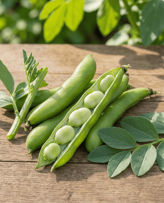Broad Bean Major (Vicia faba) – annual vegetable seeds from SeedsChoice