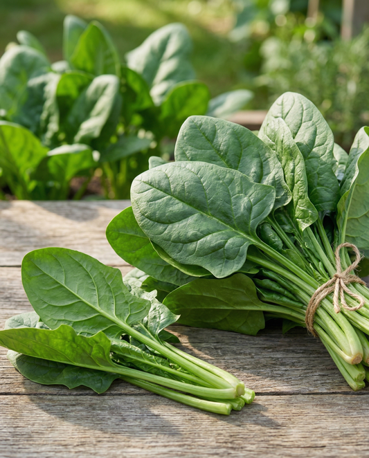 Spinach Amsterdam Large Leaved (Spinacia oleracea) – annual vegetable seeds from SeedsChoice