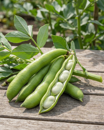 Broad Bean Meteor 250g (Vicia faba) – annual vegetable seeds from SeedsChoice