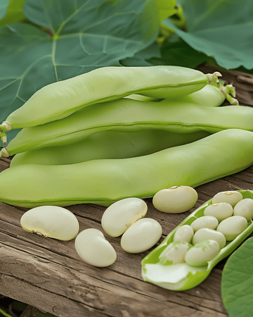 Broad Bean Threefold White seeds (Vicia faba) – annual vegetable