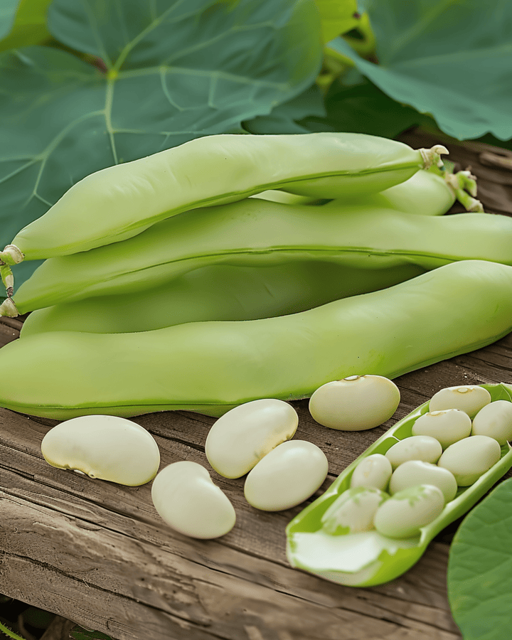 Broad Bean Threefold White seeds (Vicia faba) – annual vegetable