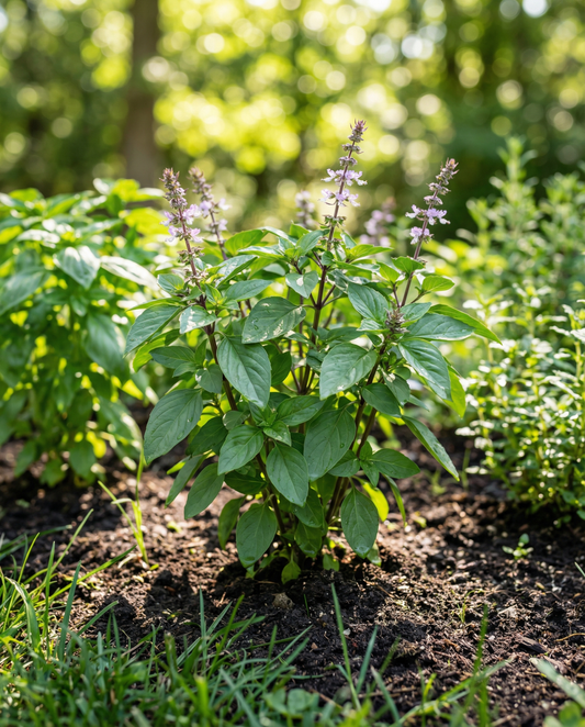 Zimtbasilikum (Ocimum basilicum) – Bio-Kräutersamen, einjährig | SeedsChoice