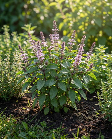 Zimtbasilikum Samen (Ocimum basilicum) – Bio-Kräuter, einjährig