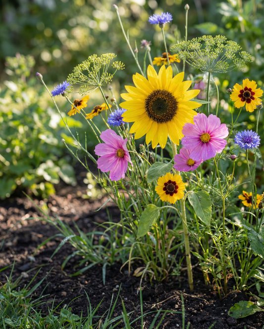 Schnittblumen-Sortenmischung – einjährige Bio-Blumensamen von SeedsChoice
