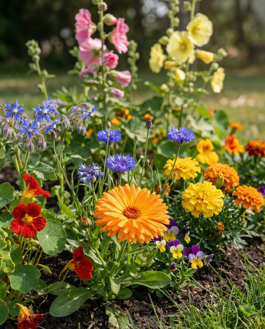 Essbare Mischung 7 Sorten 15m2 Packung – einjährige Blumensamen von SeedsChoice
