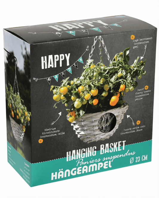 Dwarf Cherry Tomato Gourmandise Yellow Hanging Basket (Solanum lycopersicum) – vegetable seeds from SeedsCh…