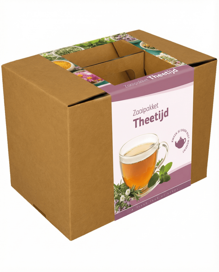 Tee mit Sieb Geschenkset Samen – Anzucht-Set