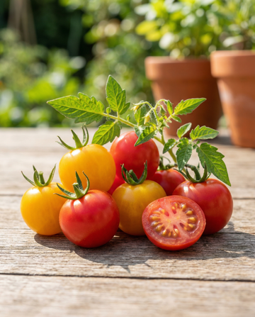 Süße Kirschtomaten Mini-Gewächshaus Samen (Solanum lycopersicum) – Anzuchtset