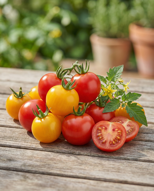 Süße Kirschtomaten Mini-Gewächshaus (Solanum lycopersicum) – Anzuchtset-Samen von SeedsChoice