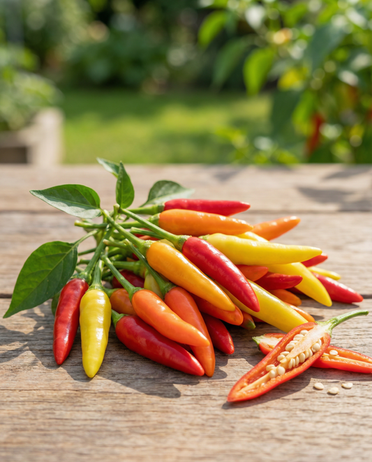 Rawit Pepper Mix (Capsicum frutescens) – einjährige Gemüsesamen von SeedsChoice