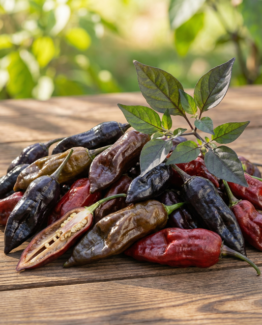 Dorset Naga Black Pepper (Capsicum chinense) – annual vegetable seeds from SeedsChoice