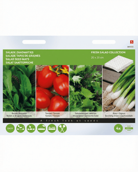 Salad Seed Mats Eruca Sativa Rocket 4 Pack
