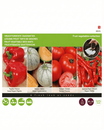 Fruit Mats 4 Pack 20x20 Cm Samen (Capsicum annuum) – Saatmatten