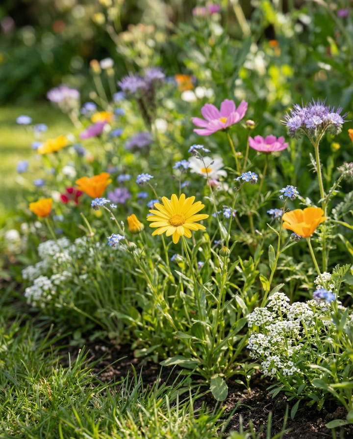 Für Bienen Mischung 50m2 Abdeckung Niedrig Wachsend Samen – einjährige Blume