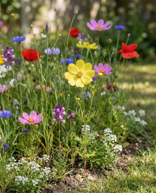Schmetterlingsgarten-Mischung 50m² – einjährige Blumensamen von SeedsChoice