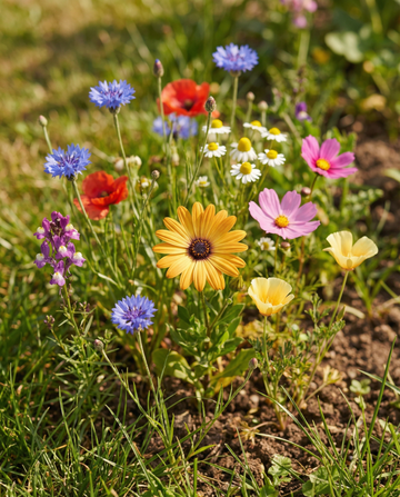Roadside Wildflower Mix 100 M2 Coverage Sunny Spot seeds – annual flower