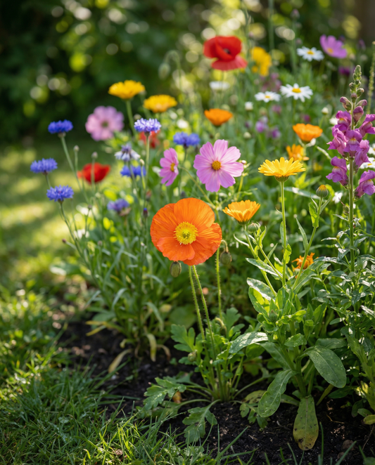 Summer Mix 100 M2 Coverage 400 G Pack – annual flower seeds from SeedsChoice