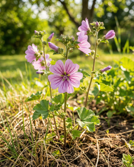 Mallow Seeds Malva Sylvestris Biennial Flower Mix