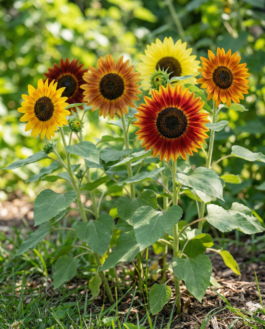 Ornamental Sunflower Multicolor Mix (Helianthus annuus) – annual flower seeds from SeedsChoice