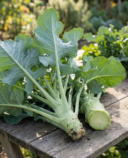 Fodder Kale Tronchuda (Brassica oleracea) – biennial vegetable seeds from SeedsChoice