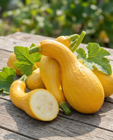 Early Summer Crookneck Squash Samen (Cucurbita pepo) – einjähriges Gemüse