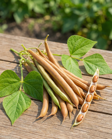 Buschbohnen Brown Dutch 25g (Phaseolus vulgaris) – einjährige Gemüsesamen von SeedsChoice