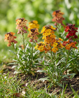 Wallflower Seeds Tom Thumb Mixed Biennial Erysimum Cheiri