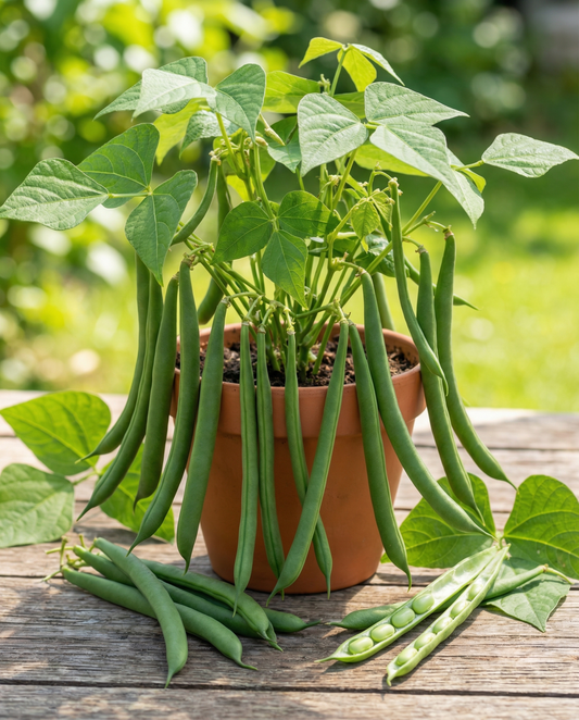 Bush French Bean Compass (Phaseolus vulgaris) – annual vegetable seeds from SeedsChoice